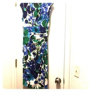Ralph Lauren floral print sleeveless midi dress